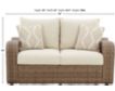 Ashley Sandy Bloom Loveseat small image number 10