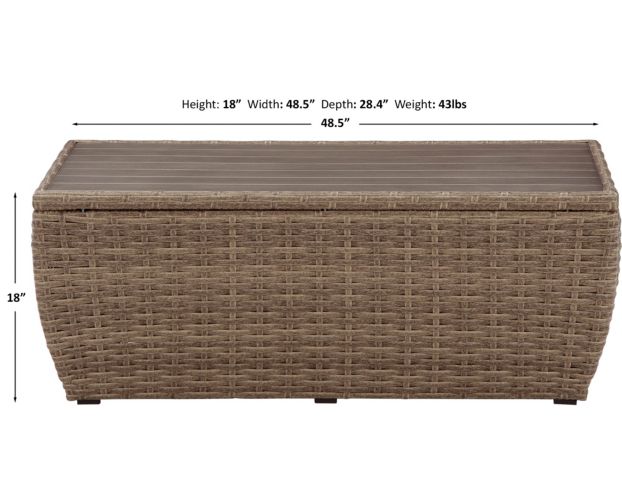 Ashley Sandy Bloom Coffee Table large image number 8