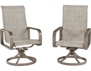 Ashley Beach Front Swivel Sling Chairs (Set of 2)
