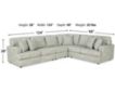Ashley Playwrite 4-Piece Sectional small image number 7