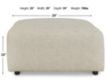 Ashley Edenfield Oversized Linen Ottoman small image number 8