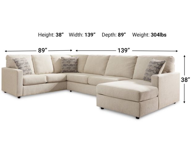 Ashley Edenfield 3-Piece Sectional with Right Chaise large image number 10