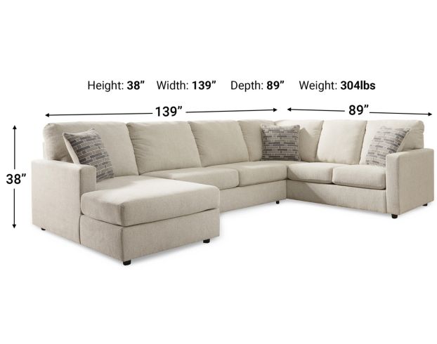 Ashley Edenfield 3-Piece Sectional with Left Chaise large image number 7