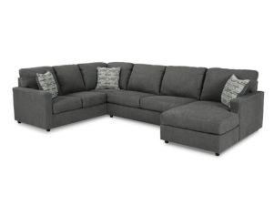 Ashley Edenfield Gray 3-Piece Sectional with Right Chaise