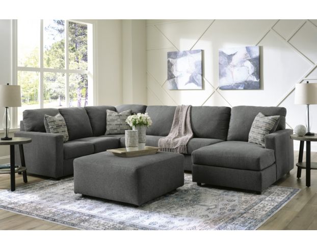 Ashley Edenfield Gray 3-Piece Sectional with Right Chaise large image number 6