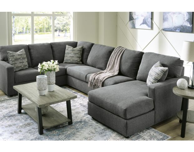 Ashley Edenfield Gray 3-Piece Sectional with Right Chaise large image number 7