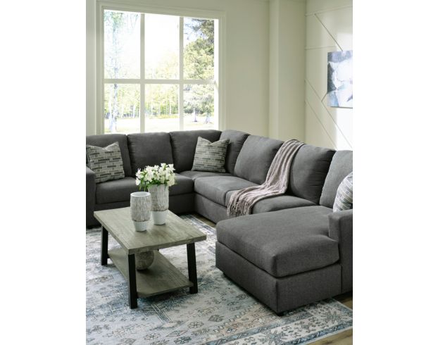 Ashley Edenfield Gray 3-Piece Sectional with Right Chaise