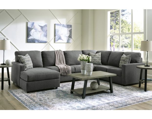 Ashley Edenfield Gray 3-Piece Sectional with Left Chaise large image number 4