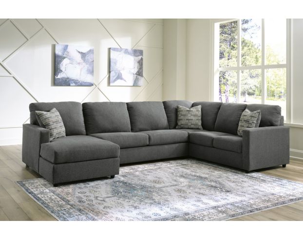 Ashley Edenfield Gray 3-Piece Sectional with Left Chaise large image number 5