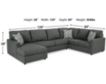 Ashley Edenfield Gray 3-Piece Sectional with Left Chaise small image number 6