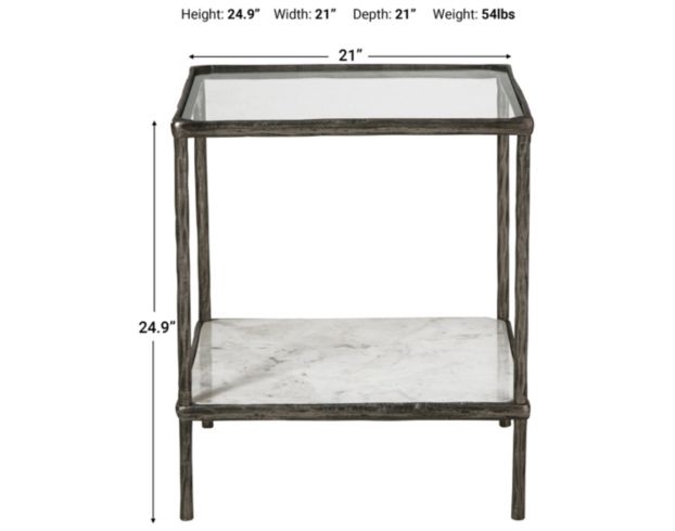 Ashley Ryandale Pewter Accent Table large image number 5