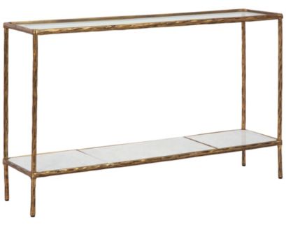 Ashley Ryandale Brass Sofa Table