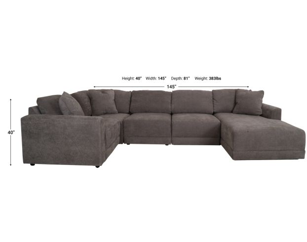 Ashley Raeanna 5-Piece Sectional with Right-Facing Chaise large image number 5