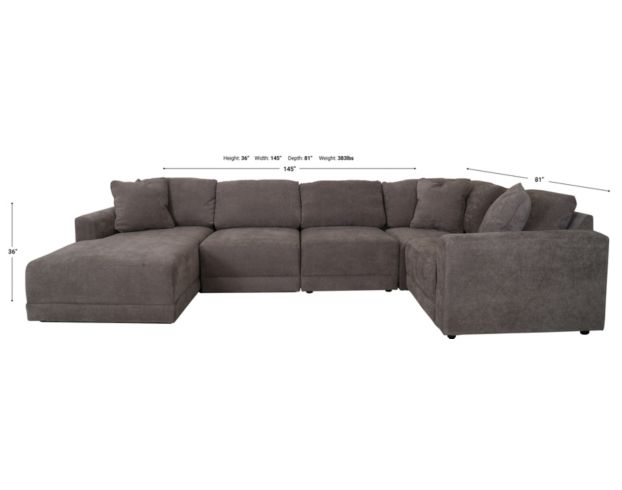 Ashley Raeanna 5-Piece Sectional with Left-Facing Chaise large image number 5