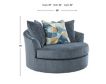 Ashley Maxon Place Navy Oversized Swivel Chair small image number 5