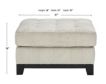 Ashley Maxon Place Stone Cocktail Ottoman small image number 6