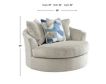 Ashley Maxon Place Stone Oversized Swivel Chair small image number 5