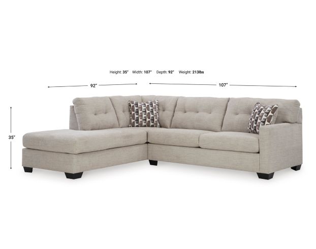 Ashley Mahoney Pebble 2-Piece Sectional With Left Chaise large image number 9