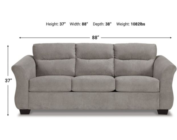 Ashley Miravel Slate Queen Sleeper Sofa large image number 4