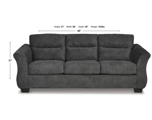 Ashley Miravel Gunmetal Queen Sleeper Sofa large image number 4