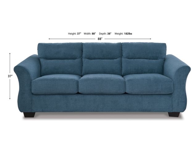 Ashley Miravel Indigo Queen Sleeper Sofa large image number 4