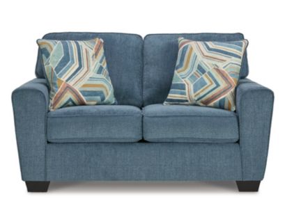 Ashley Cashton Blue Loveseat