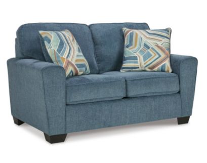 Ashley Cashton Blue Loveseat