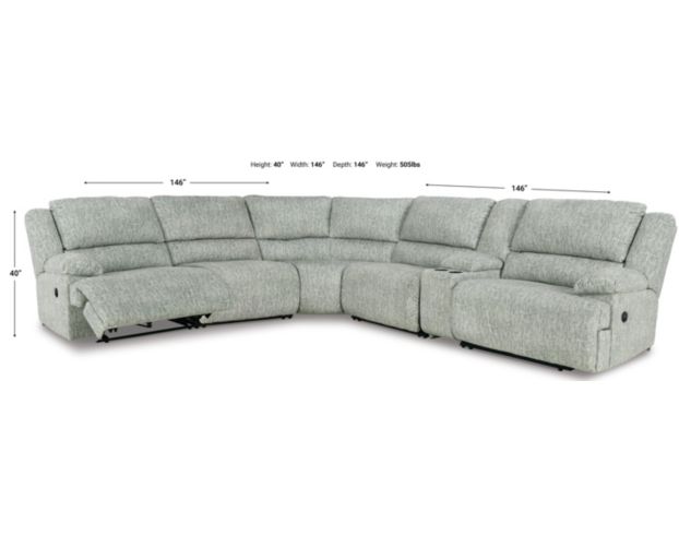 Ashley McClelland 6-Piece Reclining Sectional large image number 11