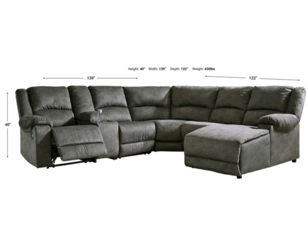 Ashley Benlocke 6-Piece Reclining Sectional with Chaise large image number 13