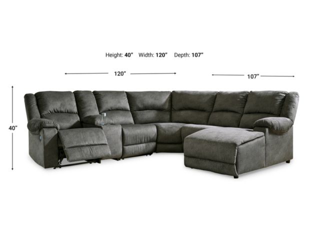 Ashley Benlocke 6-Piece Reclining Sectional with Chaise large image number 13