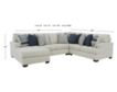 Ashley Lowder 4-Piece Sectional with Left-Facing Chaise small image number 7