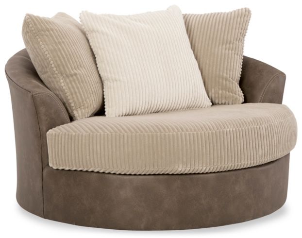 Large swivel cuddle outlet chair