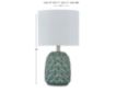 Ashley Moorbank Teal Table Lamp small image number 4