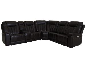 Ashley Corklan 6-Piece Leather Power Sectional