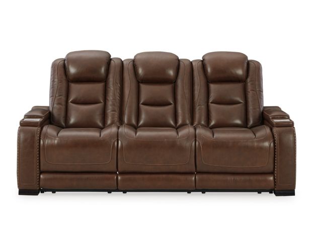 Ashley Man-Den Leather Power Reclining Sofa large image number 1