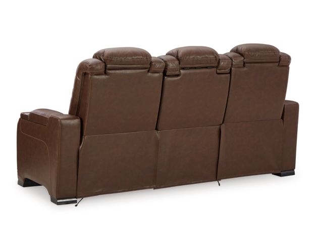 Ashley Man-Den Leather Power Reclining Sofa large image number 4