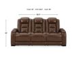 Ashley Man-Den Leather Power Reclining Sofa small image number 10