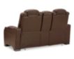 Ashley Man-Den Leather Power Recline Console Loveseat small image number 6