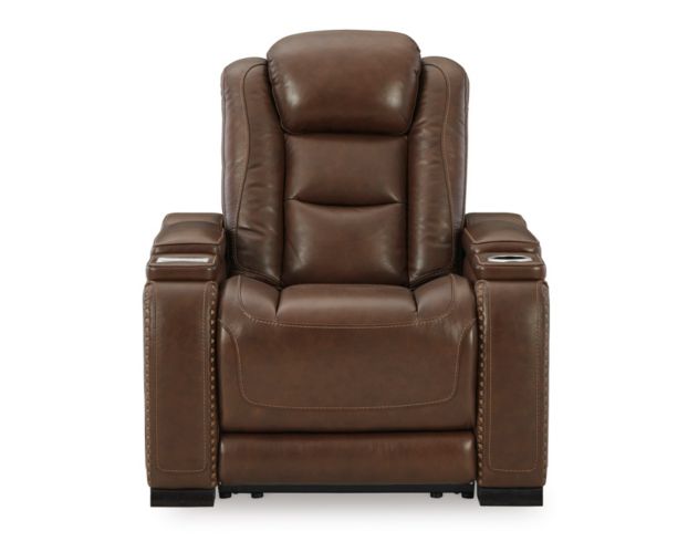 Ashley Man-Den Leather Power Recliner large image number 1