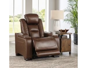 Ashley Man-Den Leather Power Recliner