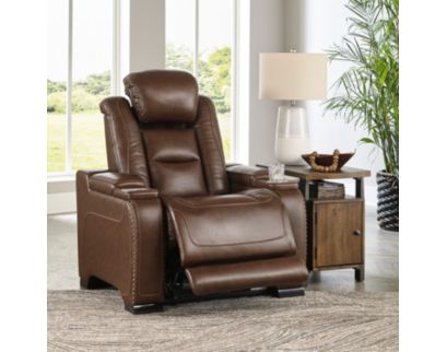 Ashley Man-Den Leather Power Recliner