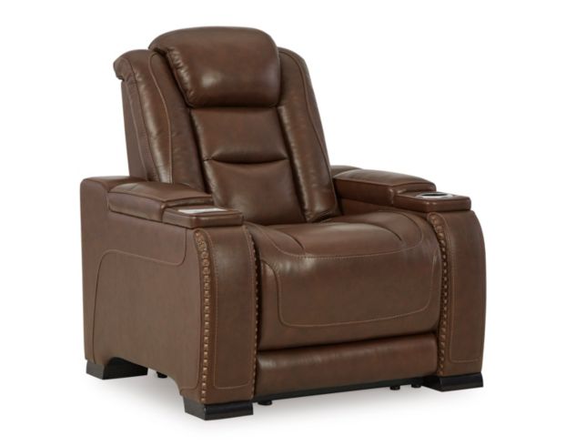 Ashley Man-Den Leather Power Recliner large image number 3