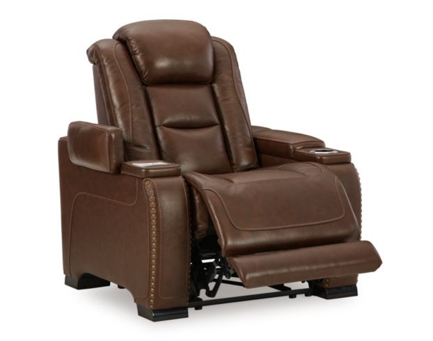 Ashley Man-Den Leather Power Recliner large image number 4