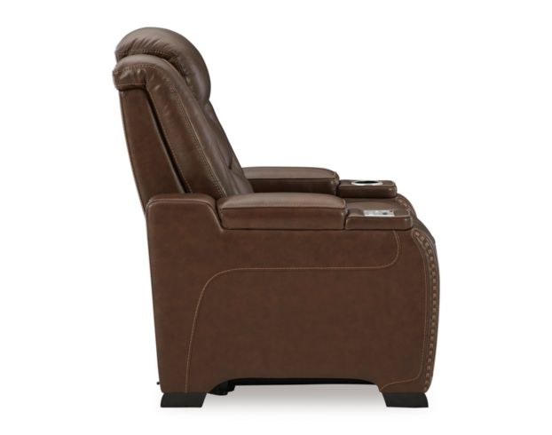 Ashley Man-Den Leather Power Recliner large image number 5