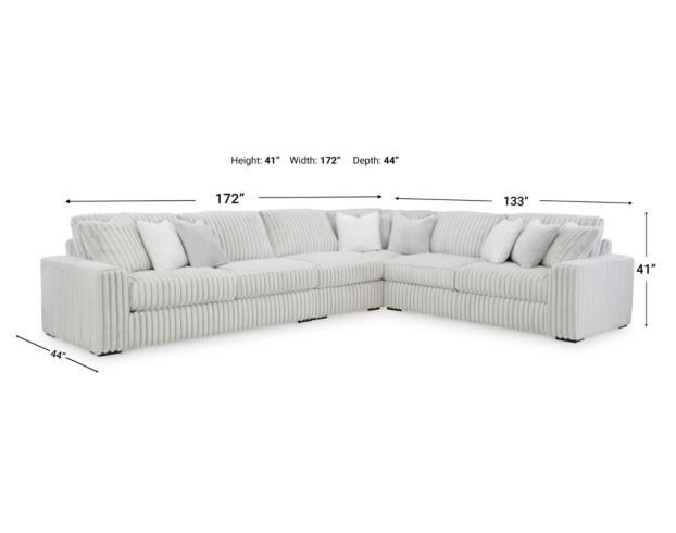 Ashley Stupendous Alloy Gray 4-Piece Sectional large image number 16