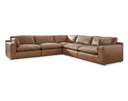 Ashley Emilia 5-Piece Leather Sectional