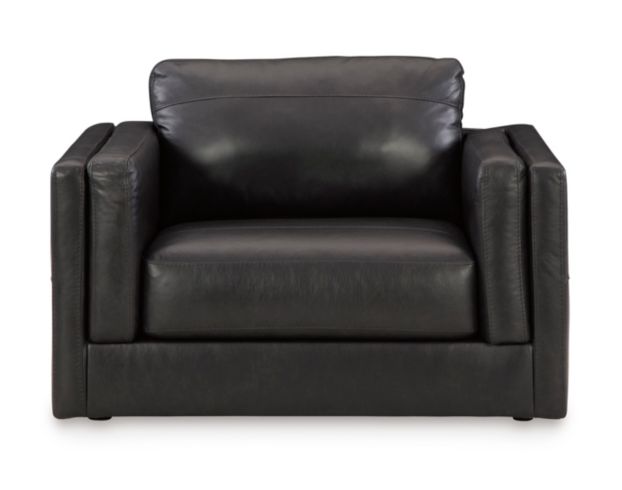 Ashley Amiata Leather Chair and a Half large image number 1