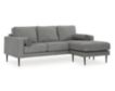 Ashley Hazela Charcoal Chaise Sofa small image number 6