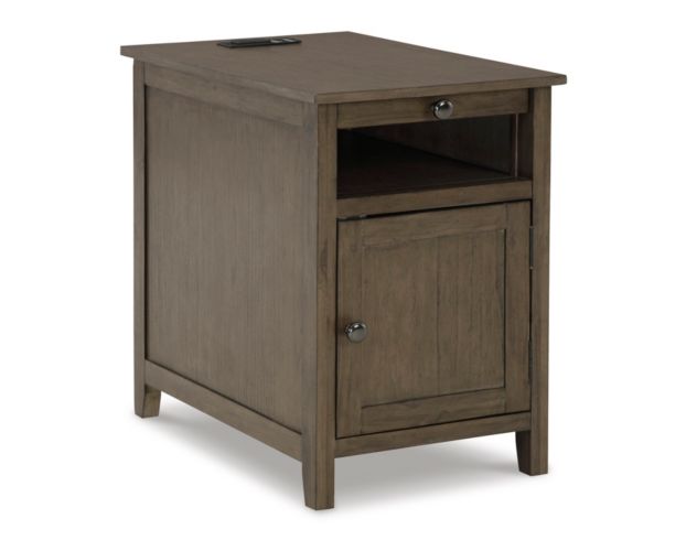 Ashley Treytown Gray/Brown Chairside Table large image number 2