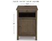 Ashley Treytown Gray/Brown Chairside Table small image number 12